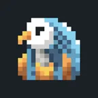 App-Icon von Tiny Pharaoh: gepixelter Ibis